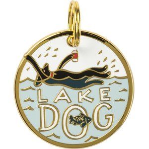 Pet Charm - Lake Dog - Hard Enamel Pet Collar Charm